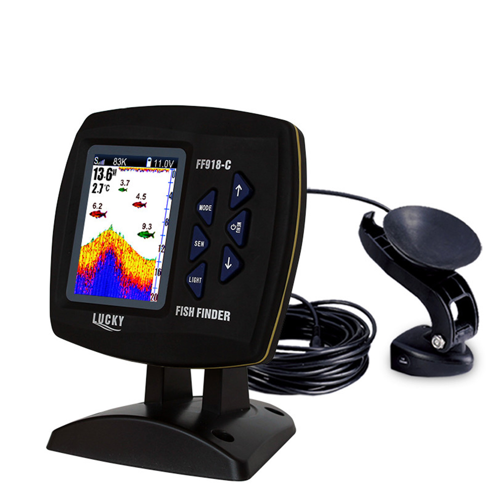 Fish Finder Portable - FF918-C100DS Color Screen Wired Fish Finder
