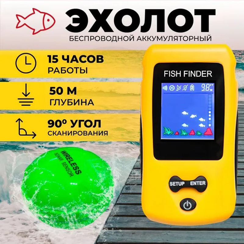 Fish Finder Portable - Brand New KDR Colorful Wireless Fish