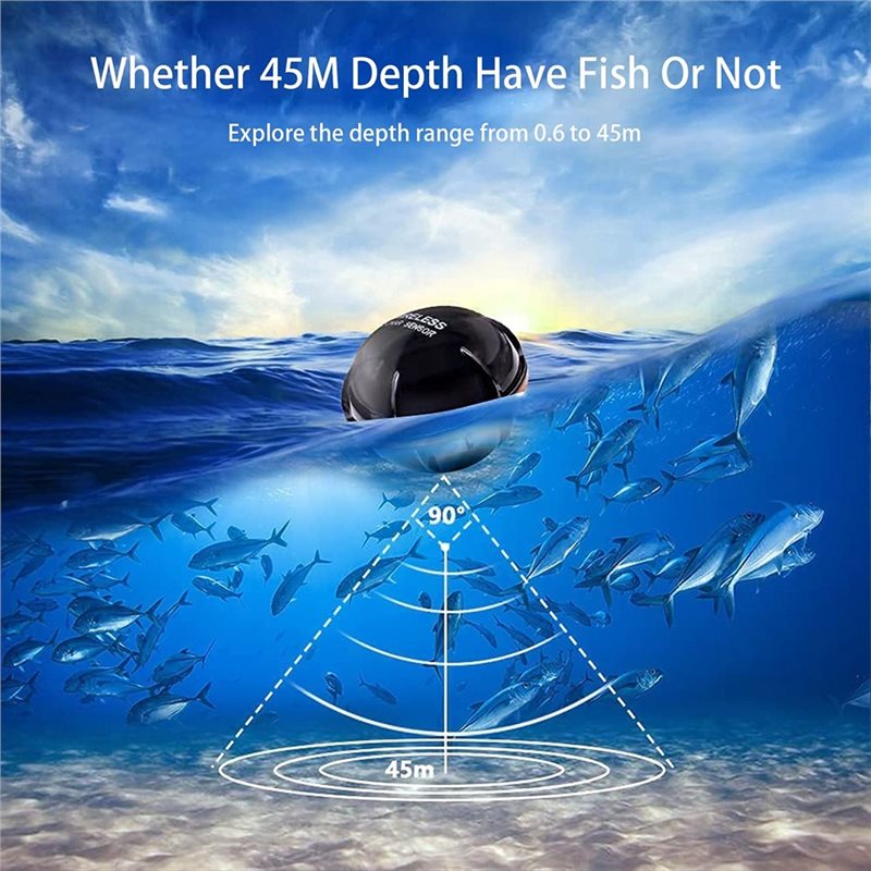 Wireless Sonar Fish Finder, Po - Fish Finder Portable recension och pris