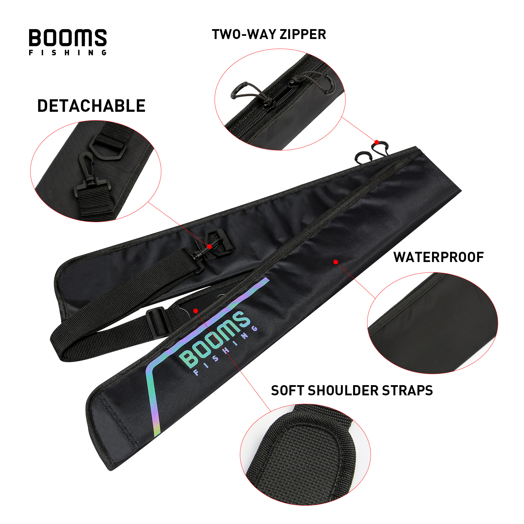 Booms Fishing 195cm Large Wate - Fish Finder Case recension och pris