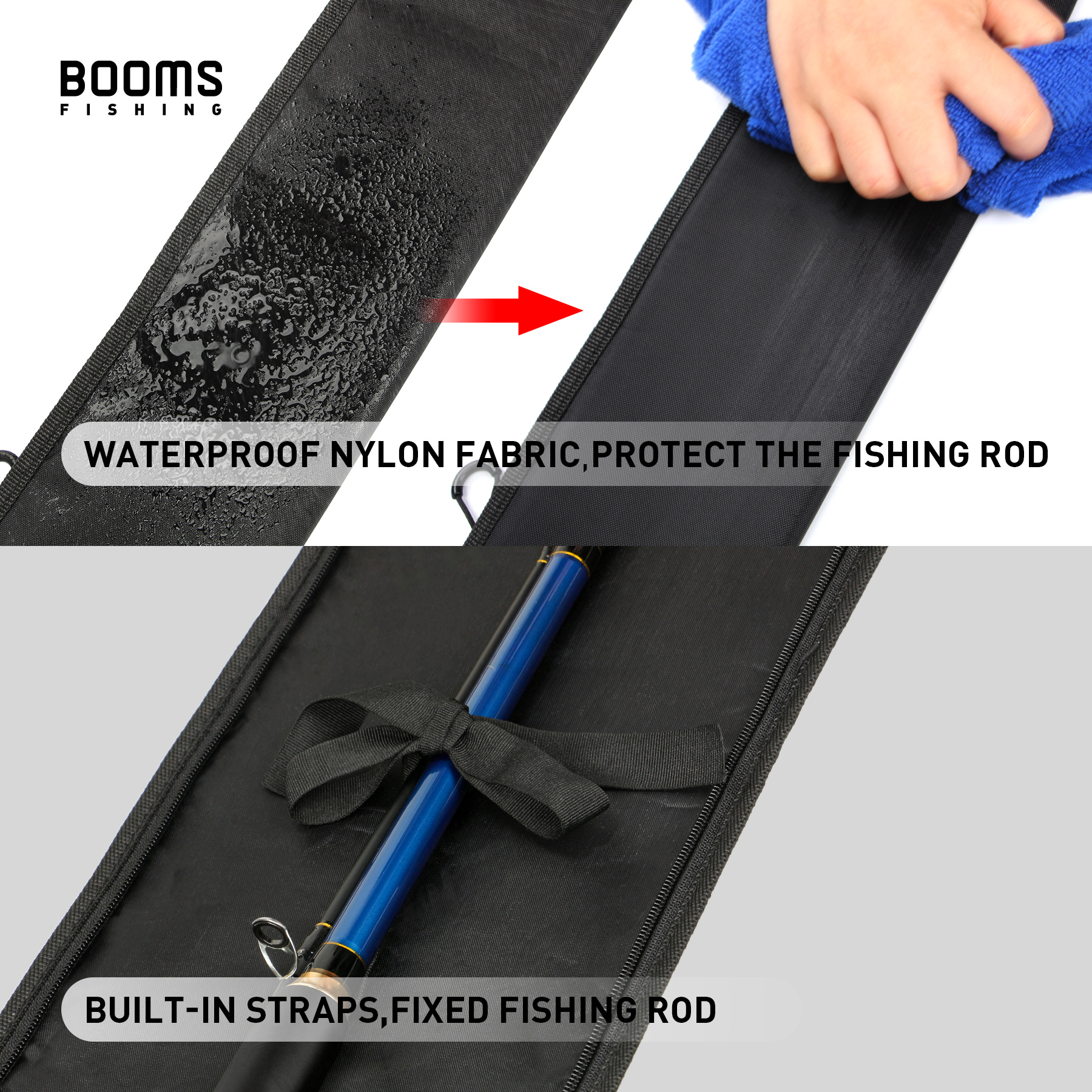 Booms Fishing 195cm Large Wate - Fish Finder Case recension och pris