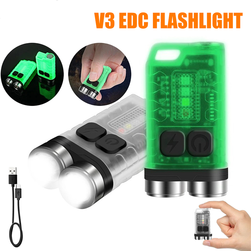 V3 EDC Flashlight Mini Keychai - Fishing Light recension och pris
