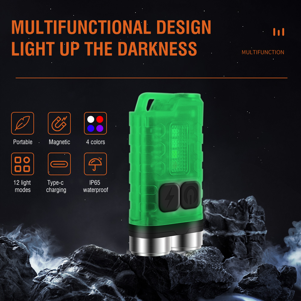 V3 EDC Flashlight Mini Keychai - Fishing Light recension och pris