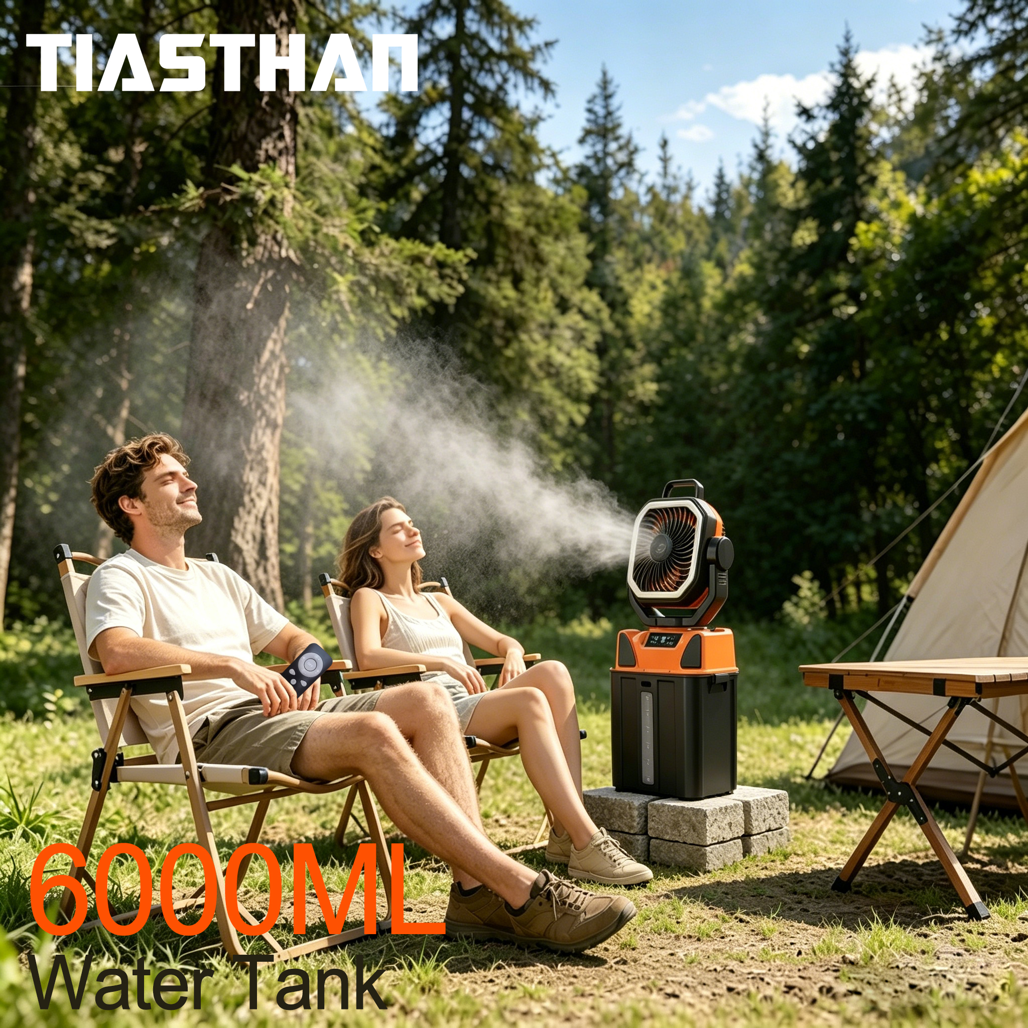 30000mAh Spray Camping Fan wit - Fish Finder Battery recension och pris