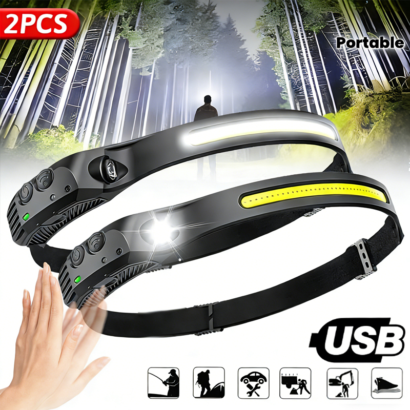 LED Sensor Headlamp Built-in B - Fish Finder Battery recension och pris