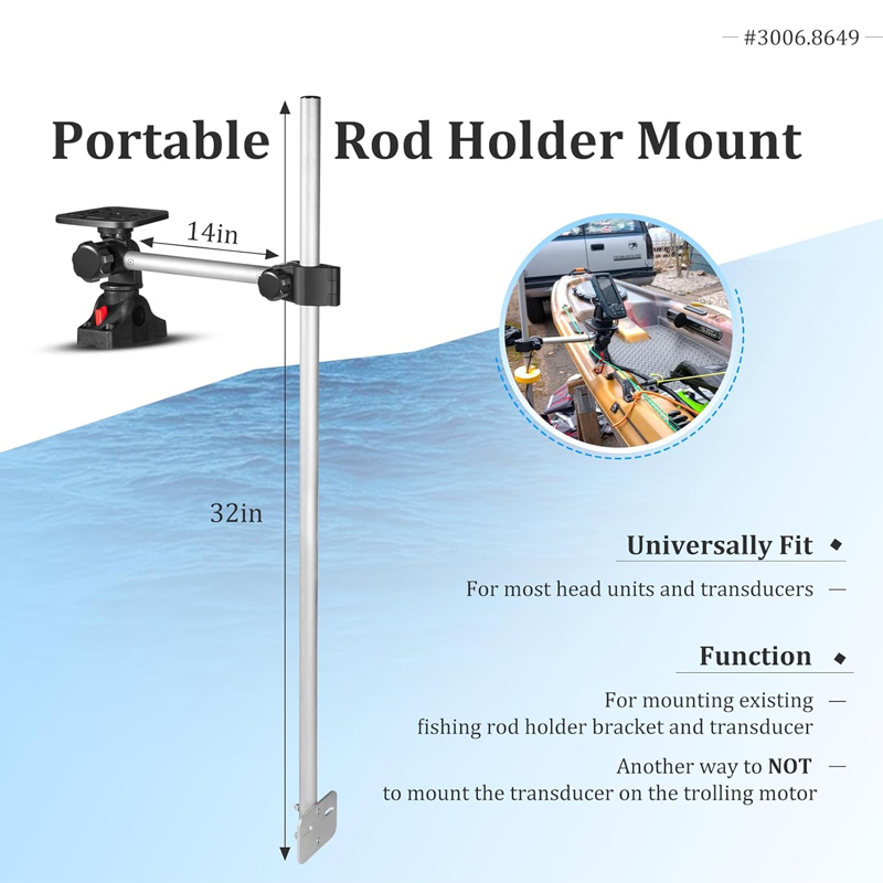 360° Rotation ,Marine Fish Fin - Fish Finder Mount recension och pris