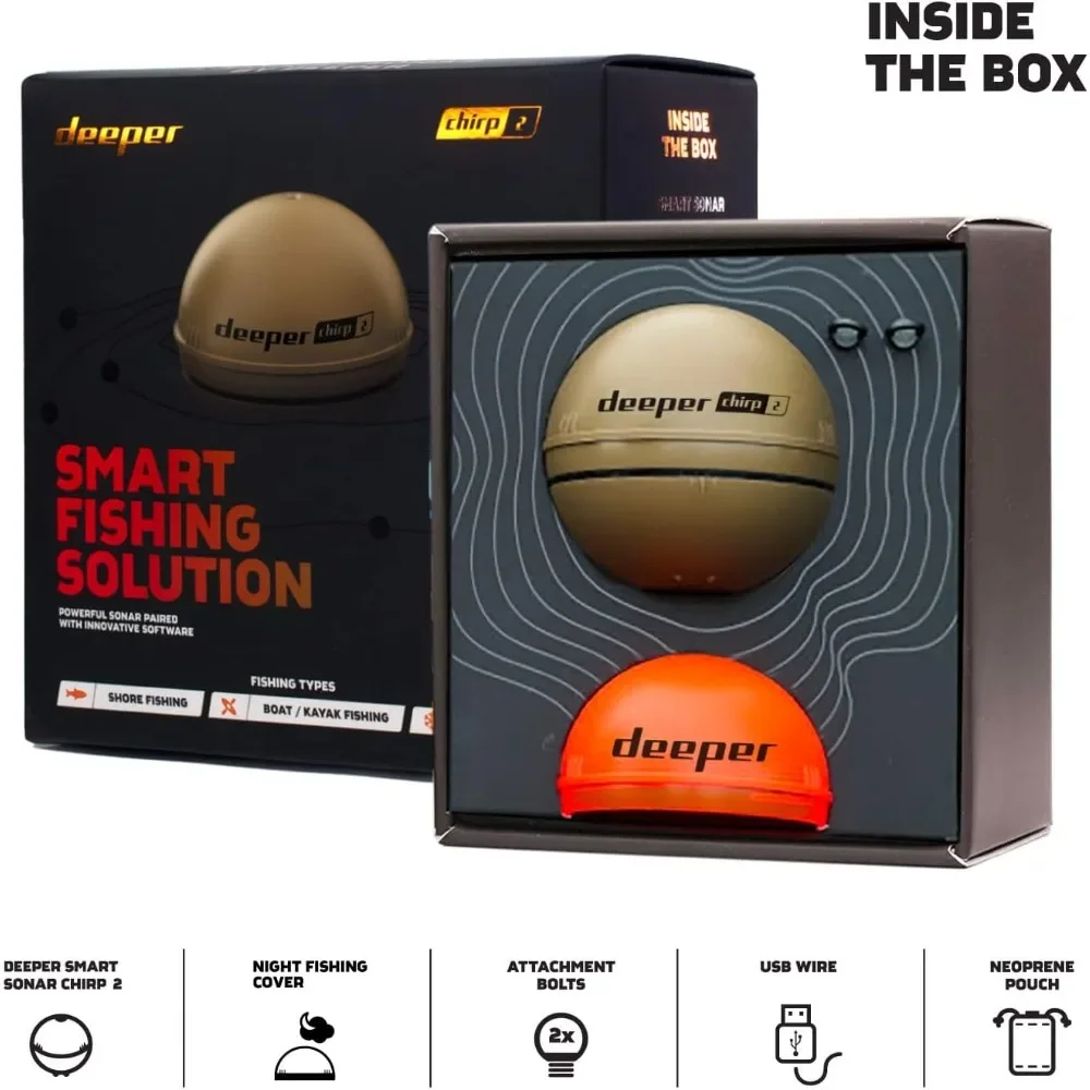 A  Chirp 2 Sonar Fish Finder - - Fish Finder Portable recension och pris