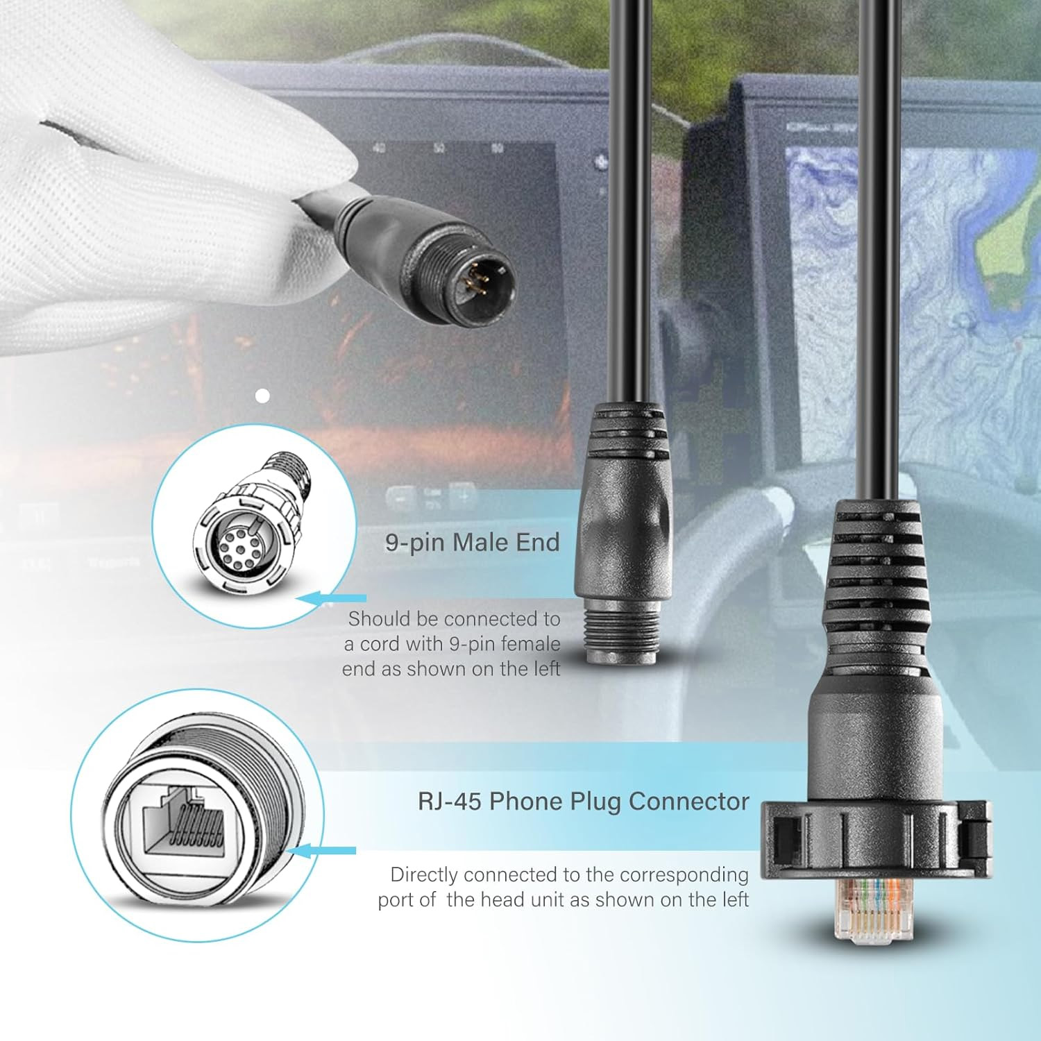 010-12531-01 Marine Network Ad - Fish Finder Cable recension och pris