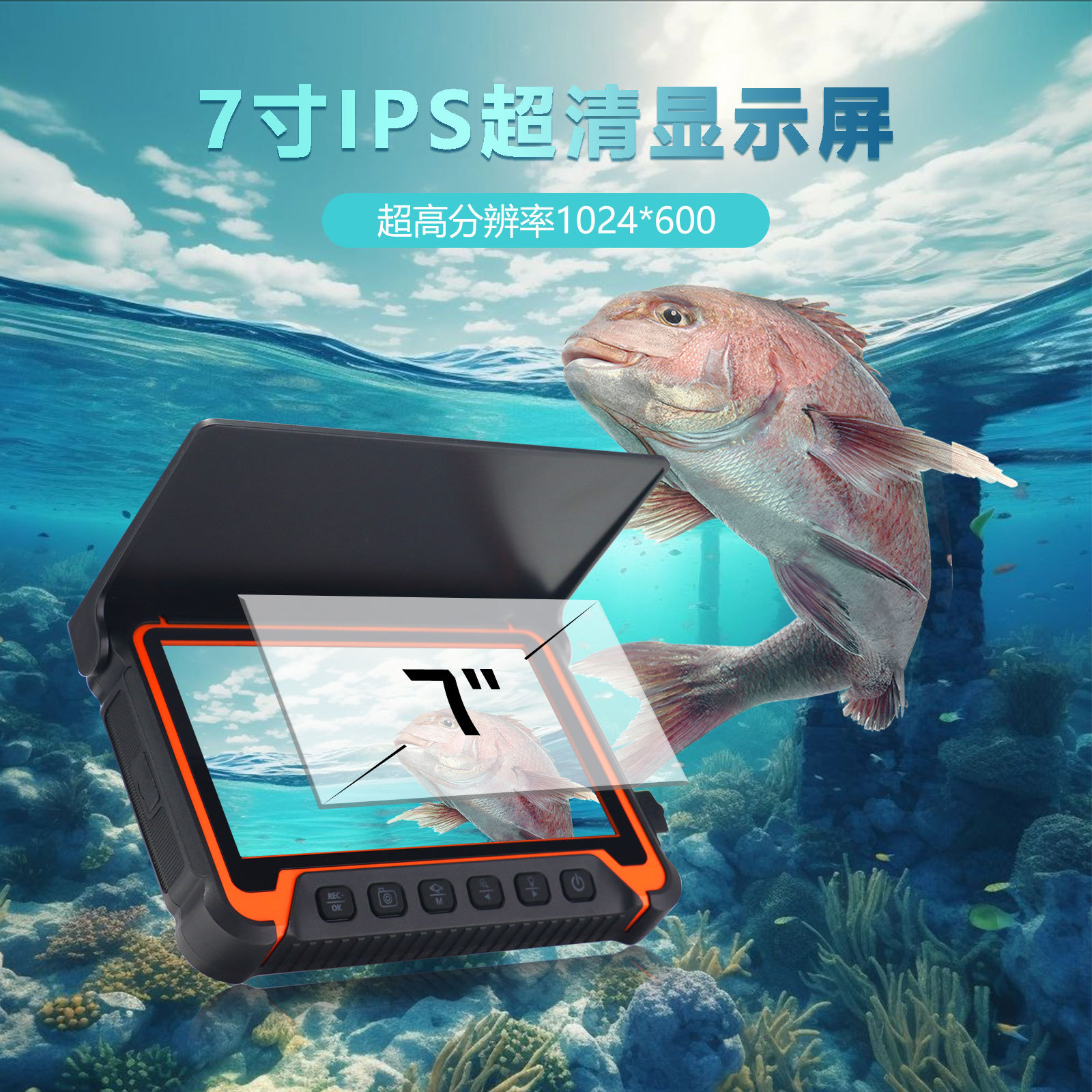 5Inch IPS Screen Underwater 15 - Fishing Camera recension och pris