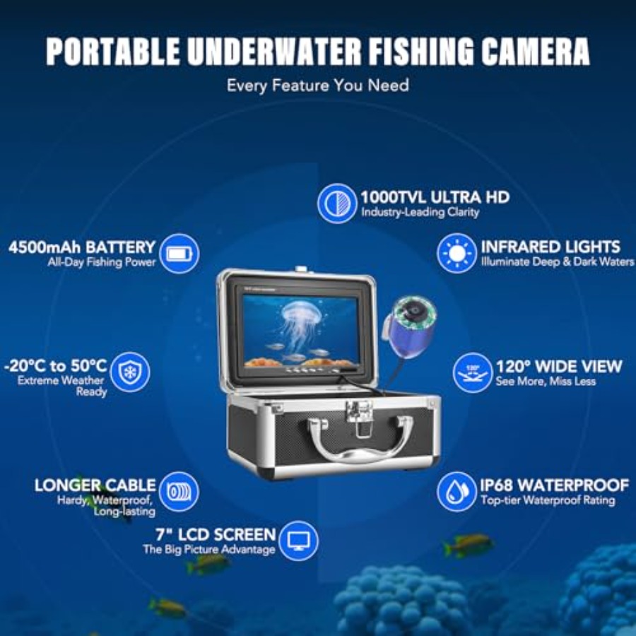Portable fish finder for lake, - Fish Finder Portable recension och pris
