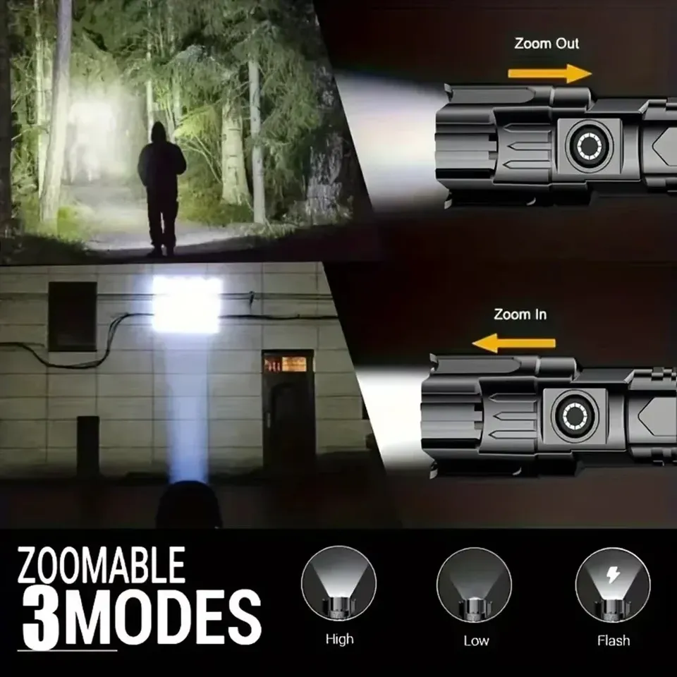 Super Bright LED Flashlight US - Fish Finder Battery recension och pris